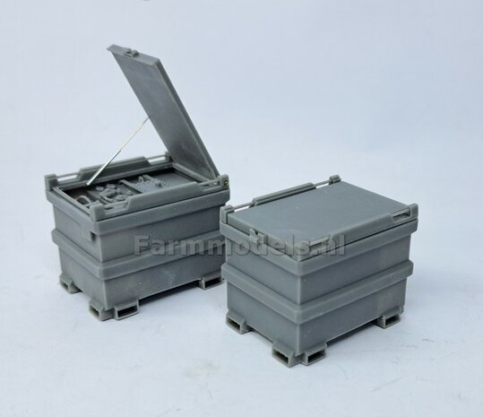 COMBI-DEAL BOUWKIT: 1x TOLSMA DIESELTANK + 1x "DELUXE"  995L 3D Geprint RESIN, BLANK geleverd incl. Pr&eacute;-Cut Decals 1:32    