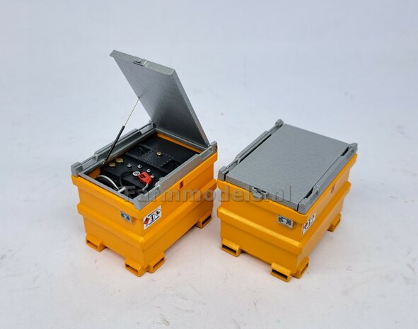 COMBI-DEAL BOUWKIT: 1x TOLSMA TANK + 1x "DELUXE"  995L 3D Geprint Resin, GEEL + Details op kleur geleverd incl. Pr&eacute;-Cut Decals 1:32    