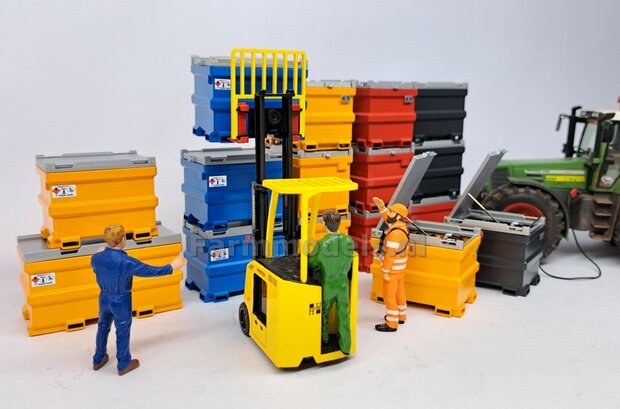 BOUWKIT: TOLSMA DIESELTANK 995L 3D Geprint RESIN, BLANK geleverd incl. Pr&eacute;-Cut Decal stickerset  1:32    