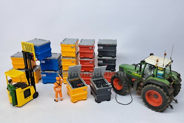 BOUWKIT: TOLSMA DIESELTANK "DELUXE"  995L 3D Geprint Resin, GEEL + Details op kleur geleverd incl. Pr&eacute;-Cut Decal stickerset  1:32    