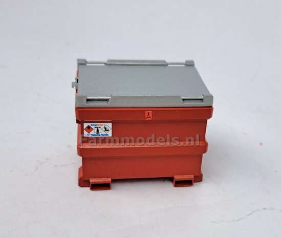 TOLSMA DIESELTANK 995L 3D Geprint RESIN, ANTRACIET &amp; ALUMINIUM Gespoten geleverd incl. Pr&eacute;-Cut Decal stickerset  1:32    