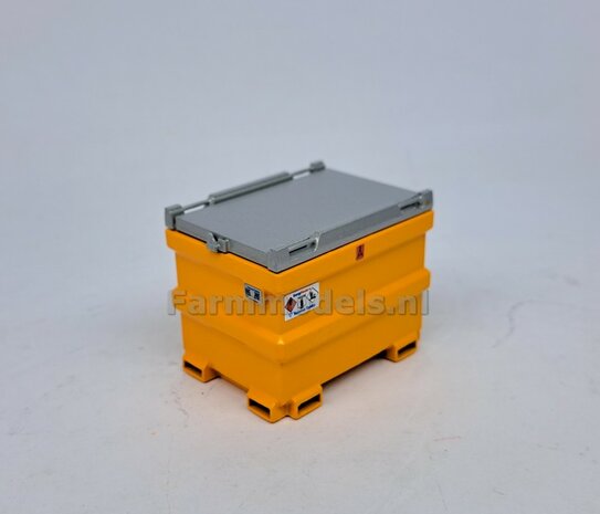 TOLSMA DIESELTANK 995L 3D Geprint RESIN, ANTRACIET &amp; ALUMINIUM Gespoten geleverd incl. Pr&eacute;-Cut Decal stickerset  1:32    