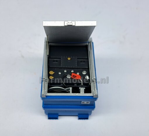 Februari 2026: COMBI-DEAL BOUWKIT: 1x TOLSMA TANK + 1x "DELUXE"  995L 3D Geprint Resin, BLAUW + Details op kleur geleverd incl. Pr&eacute;-Cut Decals 1:32    