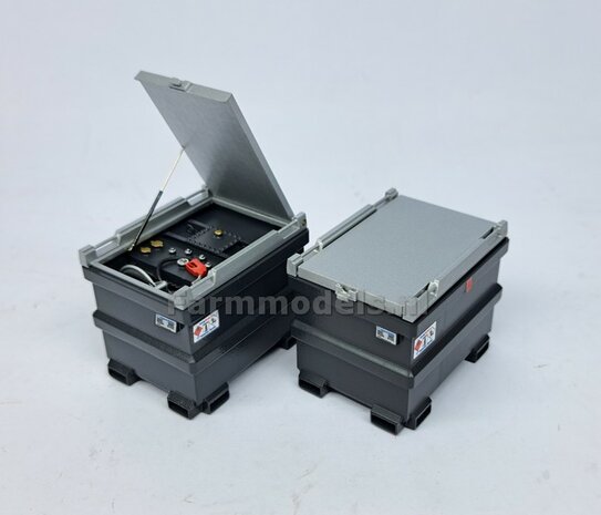  COMBI-DEAL BOUWKIT: 1x TOLSMA TANK + 1x "DELUXE"  995L 3D Geprint Resin, ANTRACIET + Details op kleur geleverd incl. Pr&eacute;-Cut Decals 1:32    