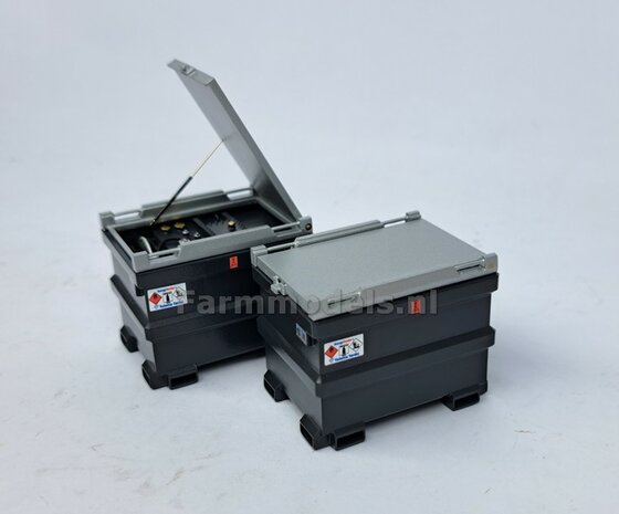  COMBI-DEAL BOUWKIT: 1x TOLSMA TANK + 1x "DELUXE"  995L 3D Geprint Resin, ANTRACIET + Details op kleur geleverd incl. Pr&eacute;-Cut Decals 1:32    