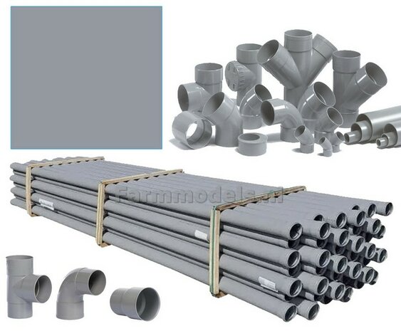 PVC GRIJS RAL 7037 Spuitbus / Spraypaint - Farmmodels series = Industrie lak, 400ml. ook voor schaal 1:1 zeer geschikt!! 