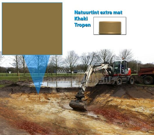 Khaki Tropen grond SPUITBUS Natuurtintserie 400 ml - Farmmodels Extra Mat 