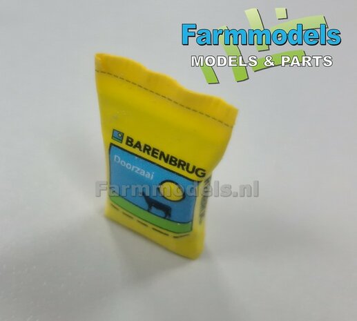 Graszaad: BARENBRUG DOORZAAI  SET A = 5x verschillende volle zakken + 1x lege zak zaadgoed + 6x Pr&eacute;-Cut decal-stickers  1:32  