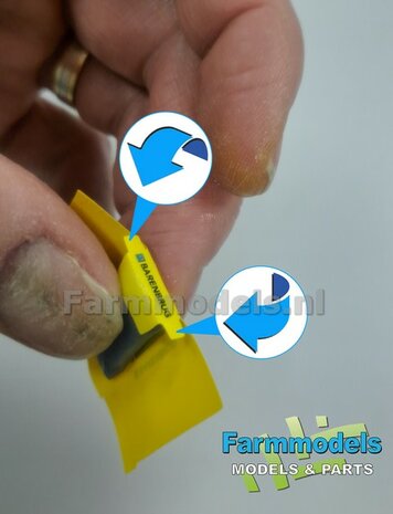 Graszaad: BARENBRUG DOORZAAI  SET A = 5x verschillende volle zakken + 1x lege zak zaadgoed + 6x Pr&eacute;-Cut decal-stickers  1:32  