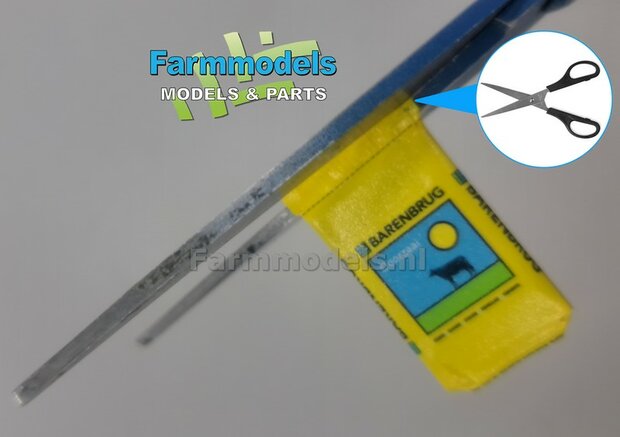 Graszaad: BARENBRUG DOORZAAI  SET A = 5x verschillende volle zakken + 1x lege zak zaadgoed + 6x Pr&eacute;-Cut decal-stickers  1:32  