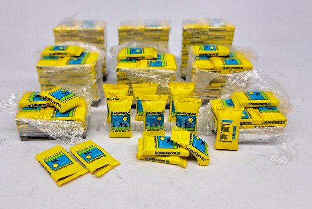 Graszaad: BARENBRUG DOORZAAI  SET B = 6x volle zakken zaadgoed (3 vormen) + 6x Pr&eacute;-Cut decal-stickers 1:32  