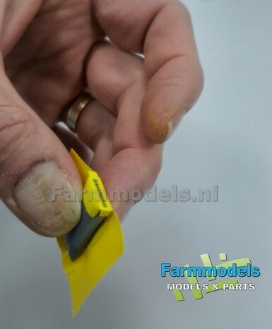 Graszaad: BARENBRUG DOORZAAI  SET B = 6x volle zakken zaadgoed (3 vormen) + 6x Pr&eacute;-Cut decal-stickers 1:32  