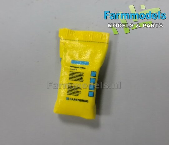 Gestapelde zakken Graszaad: BARENBRUG DOORZAAI  SET K = 3 lagen zaadgoed + 1 losse zak + 5x Pr&eacute;-Cut decal-stickers 1:32  