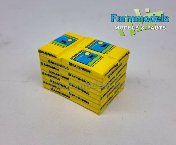 Gestapelde zakken Graszaad: BARENBRUG DOORZAAI  SET L = 8 lagen zaadgoed + 1 losse zak + 5x Pr&eacute;-Cut decal-stickers 1:32  