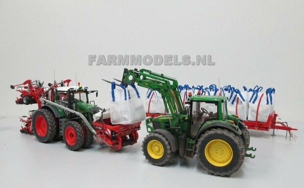 3x LEGE Big Bags met BLAUWE hijslussen, echt stof geschikt voor o.a. Kunstmest, pootgoed, zand en grind 1:32