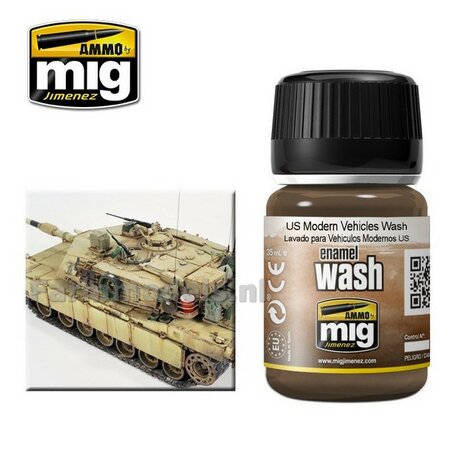 AMMO MIG US Modern Vehicles WASH Enamel 35ml A.MIG-1007