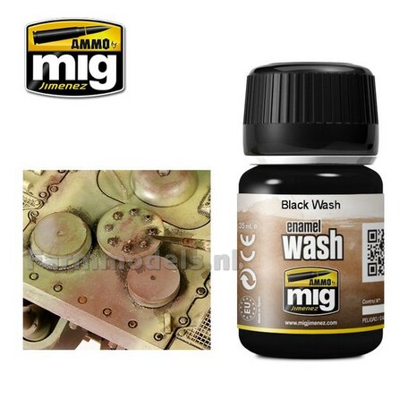 AMMO MIG Black WASH Enamel 35ml A.MIG-1011