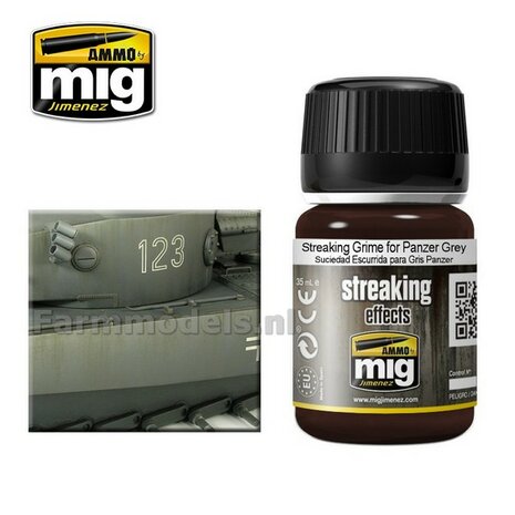 AMMO MIG Streaking grime for panzer grey Enamel 35ml A.MIG-1202