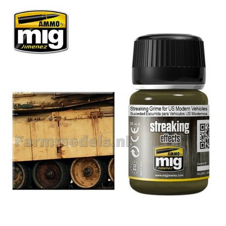 AMMO MIG Streaking grime for US modern vehicles Enamel 35ml A.MIG-1207