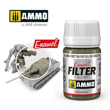AMMO MIG Tan for yellow green filter Enamel 35ml A.MIG-1507