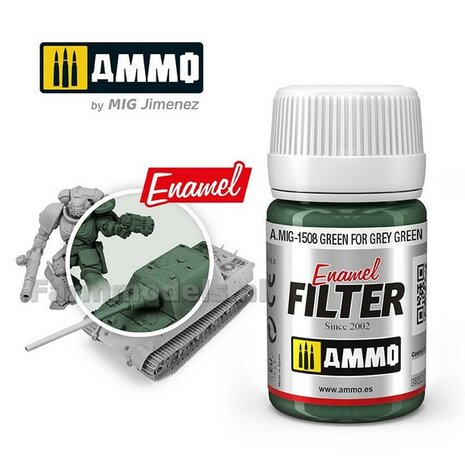 AMMO MIG Green for grey green filter Enamel 35ml A.MIG-1508