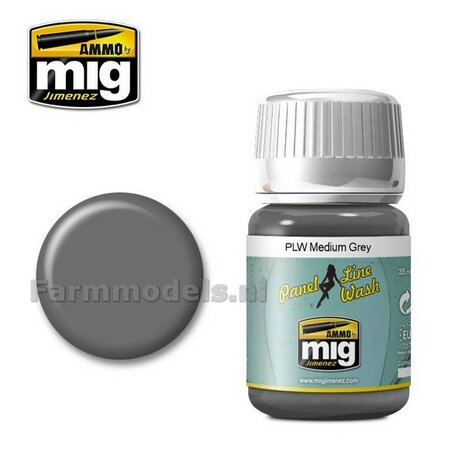 AMMO MIG PLW Medium grey Enamel 35ml A.MIG-1601