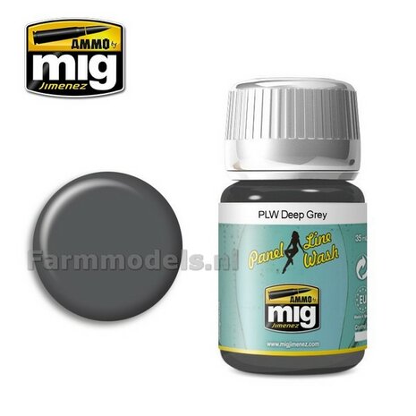 AMMO MIG PLW Deep grey Enamel 35ml A.MIG-1602