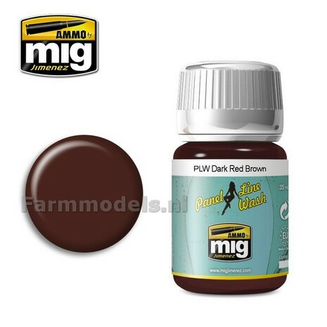 AMMO MIG PLW Dark red brown Enamel 35ml A.MIG-1605
