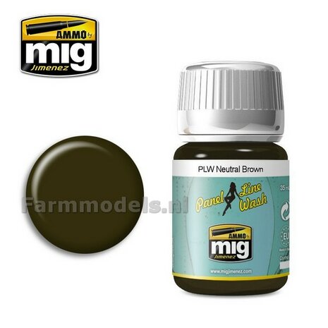 AMMO MIG PLW Neutral brown Enamel 35ml A.MIG-1614