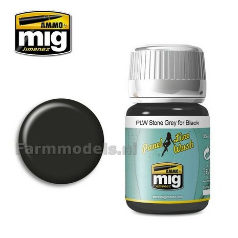 AMMO MIG PLW Stone grey for black Enamel 35ml A.MIG-1615