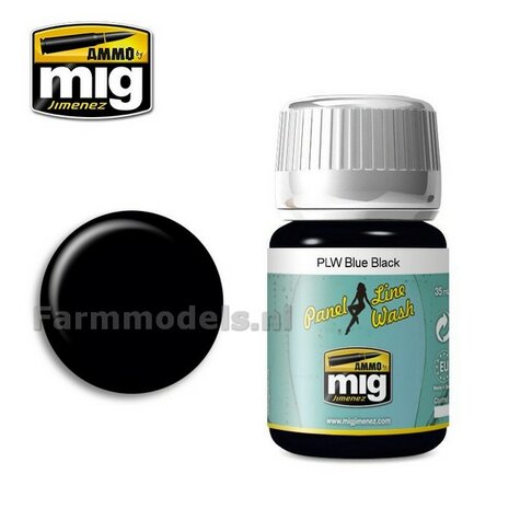 AMMO MIG PLW Blue black Enamel 35ml A.MIG-1617