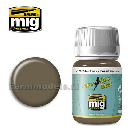 AMMO MIG PLW Shadow for desert brown Enamel 35ml A.MIG-1621
