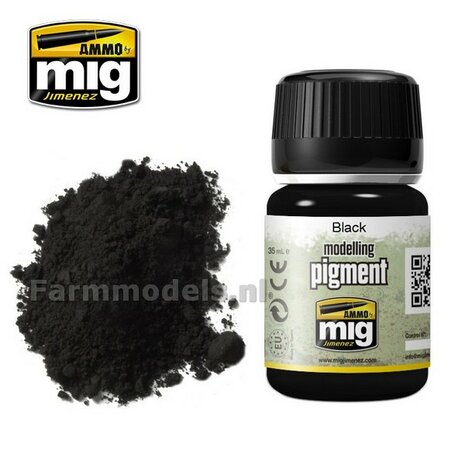 AMMO MIG Black modelling pigment 35ml A.MIG-3001
