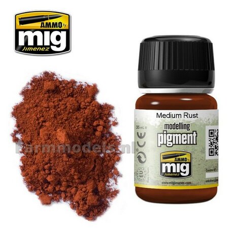 AMMO MIG Medium rust modelling pigment 35ml A.MIG-3005