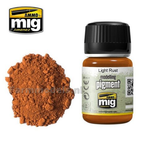 AMMO MIG Light rust modelling pigment 35ml A.MIG-3006
