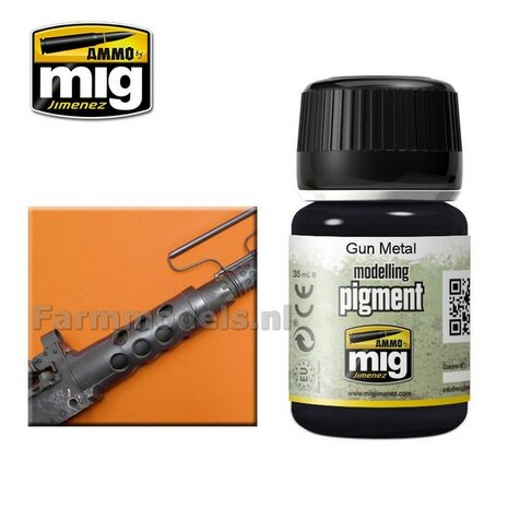 AMMO MIG Gun metal modelling pigment 35ml A.MIG-3009