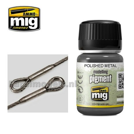 AMMO MIG Polished metal modelling pigment 35ml A.MIG-3021