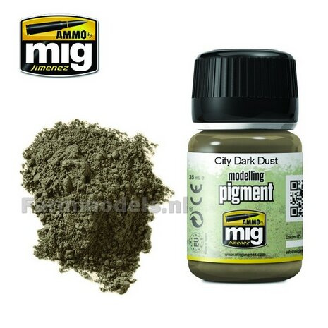 AMMO MIG City dark dust earth modelling pigment 35ml A.MIG-3028