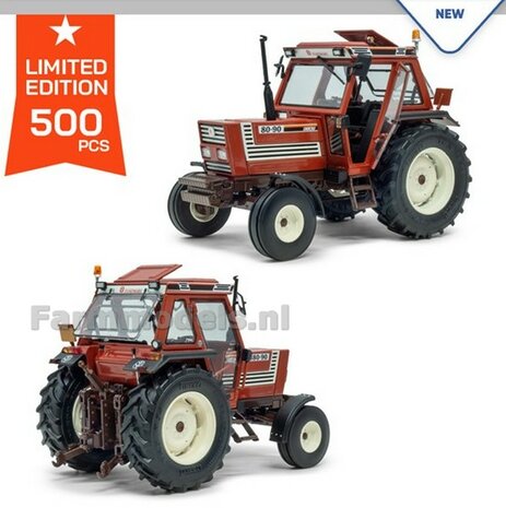 FIAT 80-90 supercomfort cab 2WD met voorspatborden  Limited Edition 500 stuks  1:32 ROS 302457   