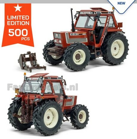 FIAT 65-90 supercomfort cab 4WD met uitwisselbaar frontgewicht/fronthef Limited Edition 500 stuks  1:32 ROS 302594    