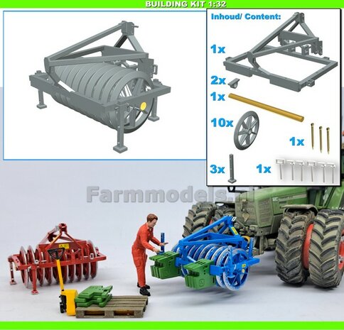 BOUWKIT: HE-VA Frontpakker Materiaal RESIN, BLANK geleverd, zelf in de gewenste kleur te zetten 1:32