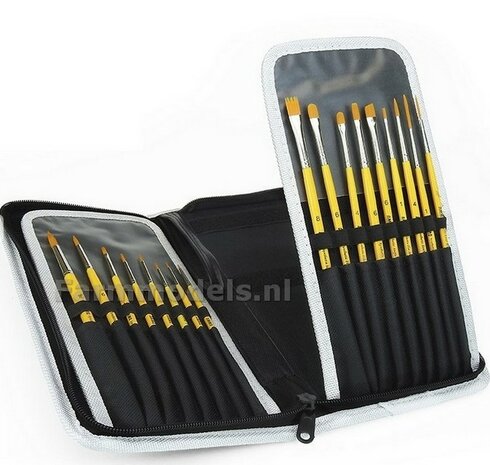 AMMO MIG Pigment penselen set met luxe opberg etui A.MIG8580