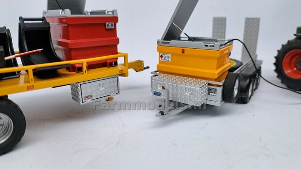 Opbergkist TRAANPLAAT 15.3mm x 15.3mm x 14.7mm DEURAFDRUK VOORKANT Materiaal Resin ALUMINIUM gespoten geleverd 1:32    