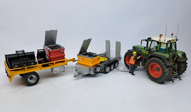 Opbergkist TRAANPLAAT 22.5mm x 15.3mm x 14.7mm DEURAFDRUK VOORKANT Materiaal RESIN BLANK Geleverd  1:32    