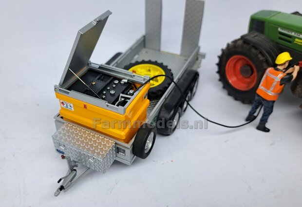 Opbergkist TRAANPLAAT 30mm x 15.3mm x 14.7mm DEURAFDRUK BOVENKANT Materiaal Resin ALUMINIUM gespoten geleverd 1:32    