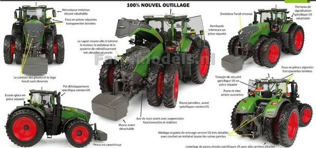 US VERSION met rondom dubbellucht-2026 Fendt 1052 Vario 1:32 Universal Hobbies UH6876    