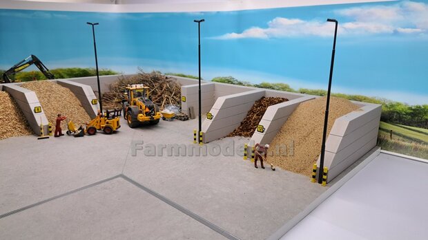 BOUWKIT: 5x ENKEL VERLICHTINGS ARMATUUR VERSIE G1 + LANTAARNPALEN 298mm + 5x Pr&eacute;-Cut Decals LED VERLICHTING 1:32    