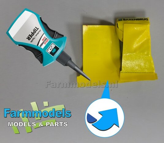 Ma&iuml;szaad: PIONEER CORNSEED  SET A = 5x verschillende volle zakken + 1x lege zak zaadgoed + 6x Pr&eacute;-Cut decal-stickers  1:32  