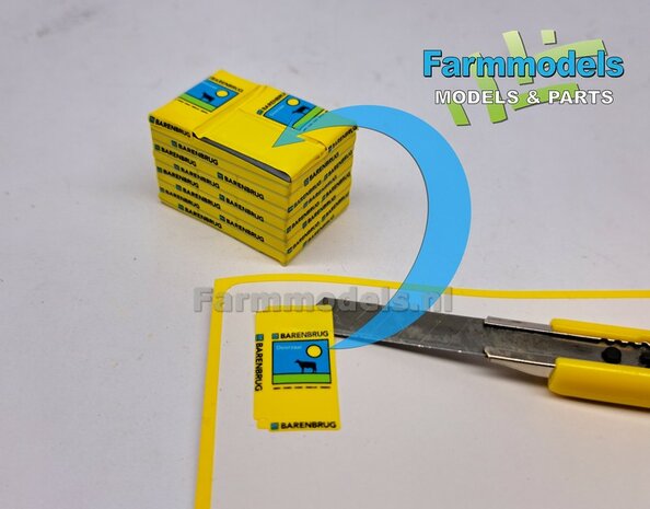 Gestapelde zakken Ma&iuml;szaad: PIONEER CORNSEED SET L = 8 lagen zaadgoed + 1 losse zak + 5x Pr&eacute;-Cut decal-stickers 1:32  