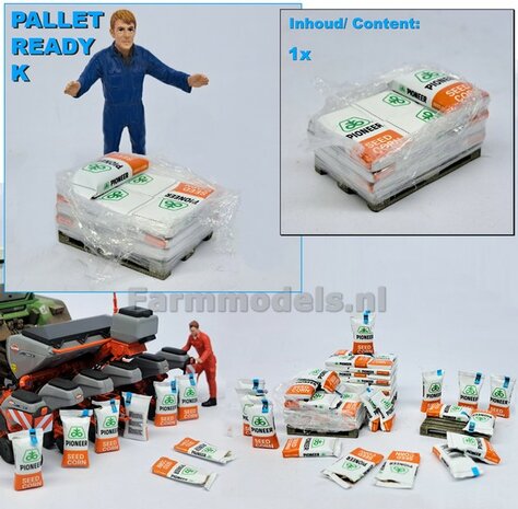 Pallet Ma&iuml;szaad: PIONEER CORNSEED PALLET READY K  1:32  